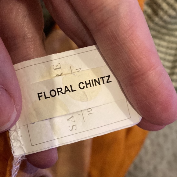 Sapphire Brand Floral dress -splits up sides, wooden buttons-Size Med - Picture 10 of 11